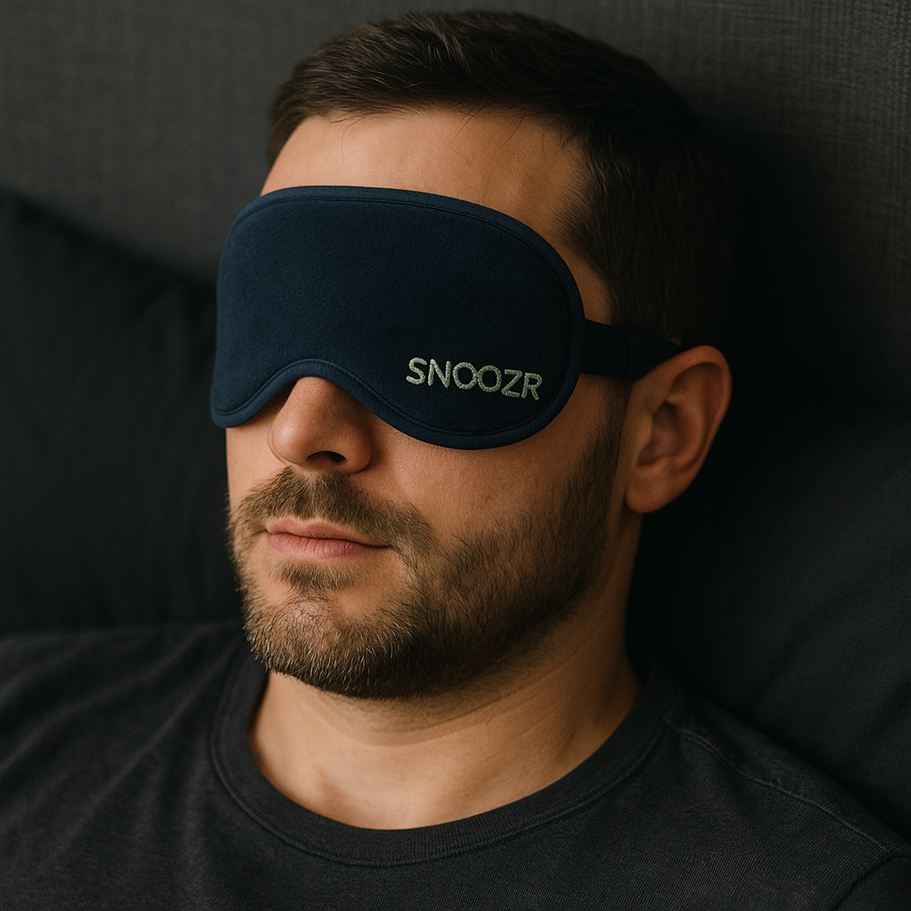 Snoozr® Premium Men’s Sleep Mask – Sage Embroidered